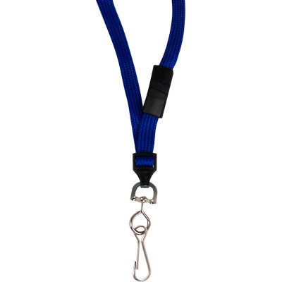C-Line Products Breakaway Lanyards, Swivel Hook, Blue, 12/BX