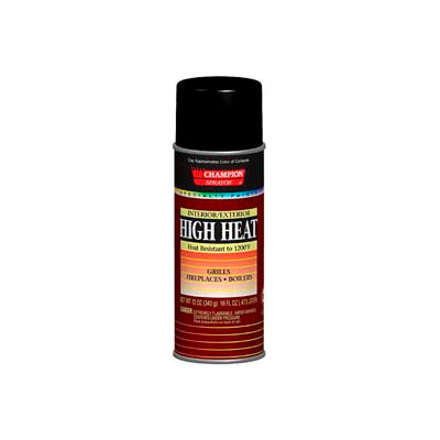 Champion Sprayon® High Heat Black Spray Paint 6 Cans/Case - 419-0981