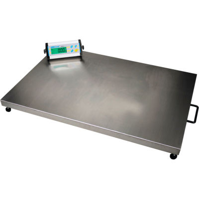 Adam Equipment CPWplus Digital Platform Scale W/Wheels, 75 lb x 0.02 lb, 35-3/8"x23-5/8" Platform