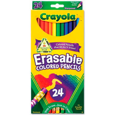 Download Pens | Pencils | Markers | Pencils | Crayola® Erasable Colored Pencils, Assorted, 24/Pack ...