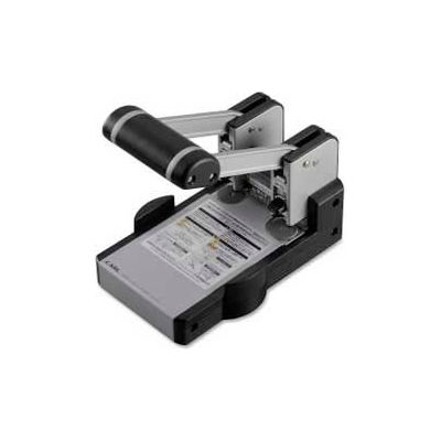 Carl® Extra Heavy-Duty Two-Hole Punch, 100 Sheet Capacity, Gray
