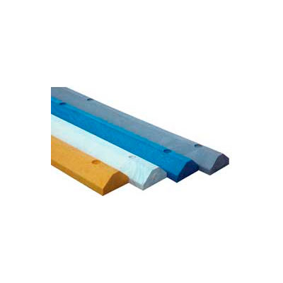 Lightweight Recycled Plastic Car Stop, 72"L x 6"W x 3-1/4"H, White