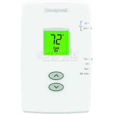Honeywell PRO 1000 Non-Programmable Vertical Thermostat 2H/1C Heat Pump TH1210DV1007