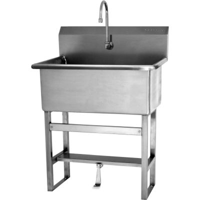 Sani-Lav® 531F1 Floor Mount Scrub Sink With Single Foot Pedal Valve
