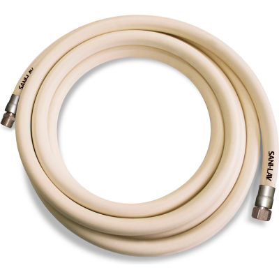 Sani-Lav® H25W3 Wash Down Hose, 3/4" MGHT Swivel x FGHT, Stainless Steel, White - 25'