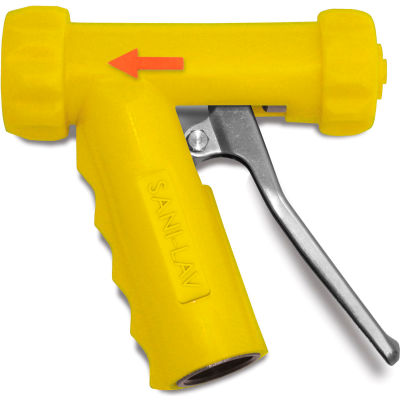 Sani-Lav® N1SSY Mid-Sized Stainless Steel Spray Nozzle - Yellow