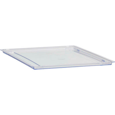Certwood Standard Width Storage Tote Lid CE1960CL - 16-3/4"L x 12-5/16"W x 3/8"H Clear - Pkg Qty 5