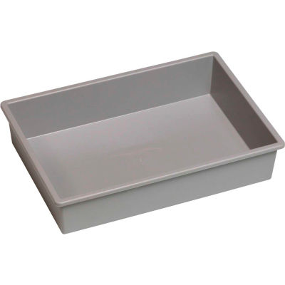 Certwood Stortray Insert CE4004 - Single Division 7-7/8"L x 11-1/4"W x 2-3/8"H Light Gray - Pkg Qty 10