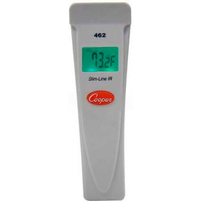 Cooper-Atkins® Slim-Line Infrared Thermometer, 462-0-8, With Laser, White