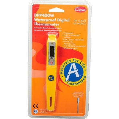 Cooper-Atkins® DPP400W - Digital Thermometer, Waterproof, Pen Style, Auto Shut-Off