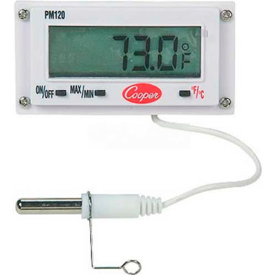 Cooper-Atkins® Mini Rectangular Panel Thermometer, Pm120-0-8
