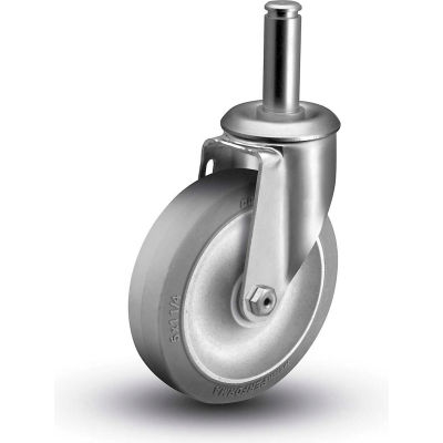 Colson 5" Caster with Grip Ring Swivel Stem, 2-3/16"H Stem, 325 Lb. Capacity