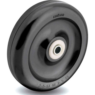 Colson® 2 Series Wheel 2.00004.55 - 4 x 1-1/4 Polyolefin 3/8 Annular Ball Bearing - Black