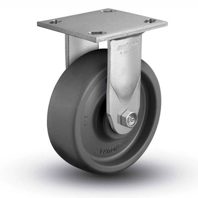 Colson® 4 Series Rigid Plate Caster 4.06108.8P5.EN - Solid Elastomer 6" Dia. 1100 Lb.