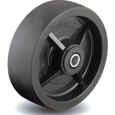 Colson® 2 Series Wheel 5.00008.839 WS - 8 x 2 Polyolefin 1/2 Straight Roller Bearing - Black