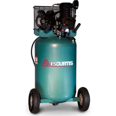 FS-Curtis FCT02C48V3X-A1X1XX, Portable Electric Air Compressor, 2HP, 30 Gallon, Vertical, 5.5 CFM