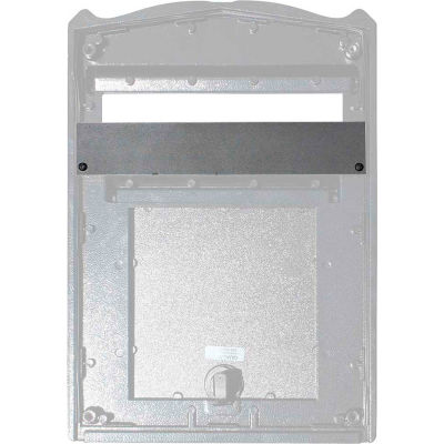 QualArc High Security Plate HS-PLATE - 10-3/4"W x 1/2"D x 2"H Black