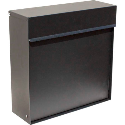 Winfield Series Covina Wall Mount Locking Mailbox WF-P015 Black