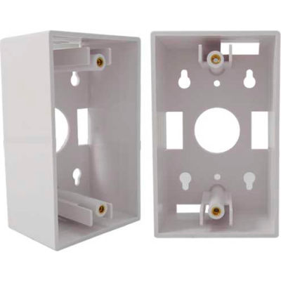 Vertical Cable, 022-118WH, Single Gang Junction Box White