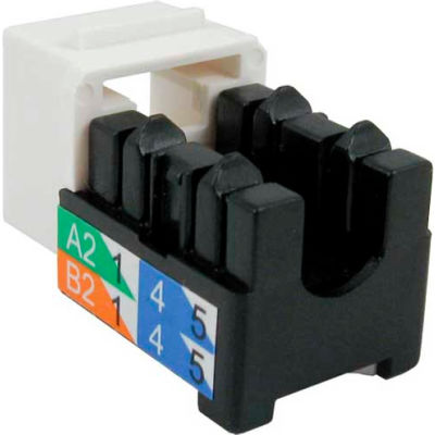Vertical Cable 351-V2621/WH Cat 5E V-Max U-Style Keystone Jack - White