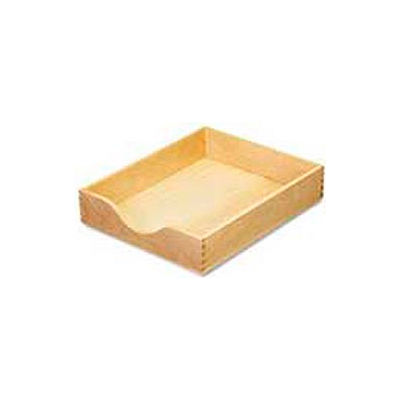 Hardwood Desk Tray, Letter Size, 2-1/4"H, Oak Finish