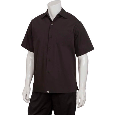 Chef Works® Cafe Shirt, Black, XS - C100BLKXS