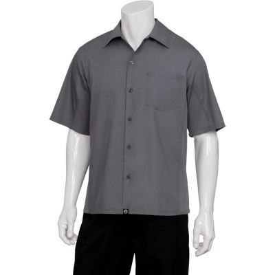 Chef Works® Universal Shirt, Gray, S - CSMVGRYS