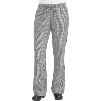 Chef Works® Small Check Women's Chef Pants, L - WBAW000L