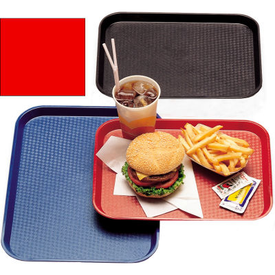 Cambro 1014FF163 - Tray Fast Food 10" x 14", Red - Pkg Qty 24