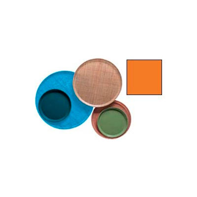 Cambro 1950222 - Camtray 19.5" Round Low, Orange Pizazz - Pkg Qty 12