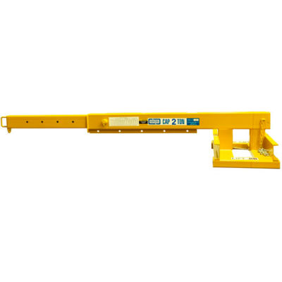 Contrx Telescoping Forklift Jib-Lift Crane JLT430 - 4000 Lb. Capacity - 30" On-Center Fork Pockets