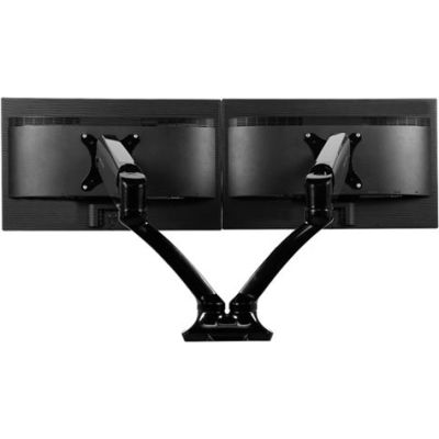 Loctek® D5D Dual Arm Gas Spring Monitor Mount