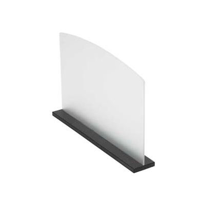 Datum 30"W x 16"H Desktop Partition, Black