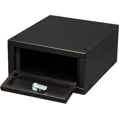 Datum Argos Pistol Safe WMC-1-059511H-WS25 - 9-1/2"W x 11"D x 5"H, 2 Pistol Cap. Hasp Lock, Stealth