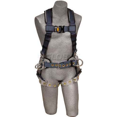 3M DBI-SALA® ExoFit Iron Worker Harness 1100532, Back Pad, Back/Side D-Rings, L