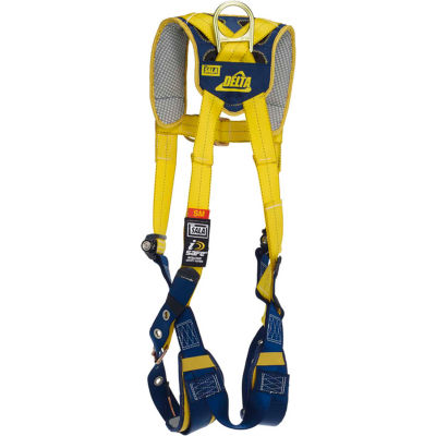 3M DBI-SALA® Delta Comfort Vest-Style Climbing Harness, Tongue Buckle/Pass Thru, L
