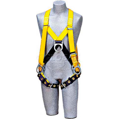 DBI-Sala™ Step-In Style Harness 1102875, Front, Back & Side D-Rings, Tongue Buckle Legs, Small