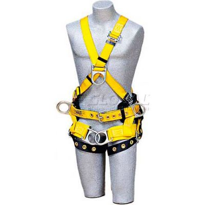 DBI-Sala™ Tower Climbing CrossOver Style Harness 1103350, Front D-Ring & Side D-rings, Large