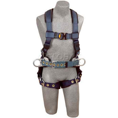 ExoFit™ Construction Style Harness 1110476, W/Back & Side D-Rings, Tongue Buckle Legs, Medium