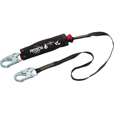 Protecta® 1340129 PRO Shock Absorbing Lanyard For Hot Work Use, 6 ft. Long