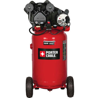 Porter Cable® PXCMLC1683066, Portable electric Air Compressor, 1.6HP, 30 Gal, Vertical, 5.3 CFM