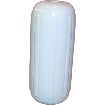 Dock Edge Dolphin Center Hole Boat Fender 8" x 20", White 4/Case - 51-201-F