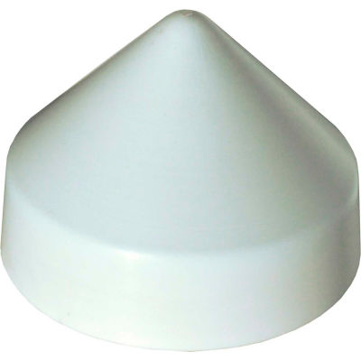 Dock Edge Piling Cap 7" Cone Head, PVC White 8/Case - 91-871-F