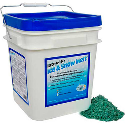 Latex-ite® Sodium Chloride Ice and Snow Melt, 30 LB Pail - 12987