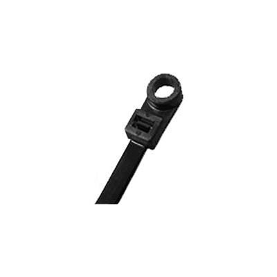 Hvy-dty Cable Ties- Mtg Tab- UV Black- 22", 50 Pieces