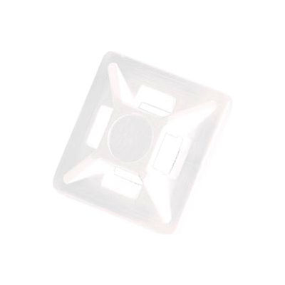 Del City 9772 Mini 4-way Adhesive Mtg Base- 3/4" sq- Natural, 100 Pieces