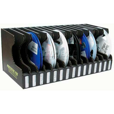 Protektive Pak 37563 Conductive Reel Storage Container, 15 Slots, 17-1/2"L x 8-1/4"W x 7-1/4"H - Pkg Qty 5