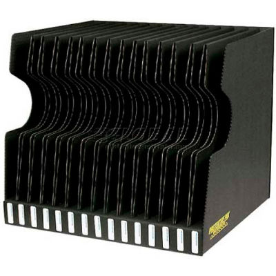 Protektive Pak 37565 Conductive Reel Storage Container, 15 Slots, 17-1/2"L x 15-5/8"W x 15-1/4"H - Pkg Qty 5