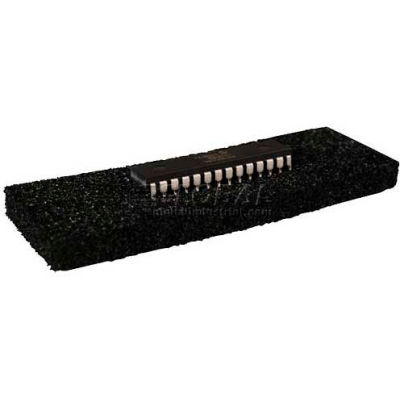 Protektive Pak 37646 Black Lead Insertion Grade Conductive Foam, 2-3/4"L x 3-3/4"W x 1/4"H - Pkg Qty 5