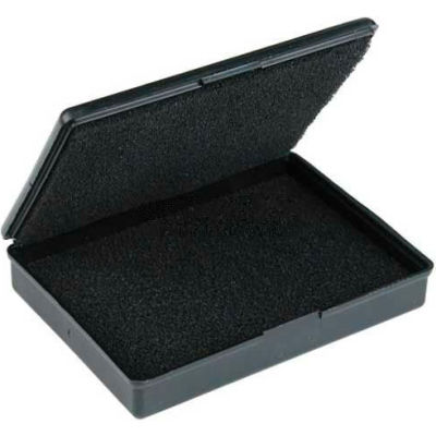 Protektive Pak ESD Shipping & Storage Hinged Boxes w/ Foam, 9"L x 5"W x 13/16"H, Black - Pkg Qty 5